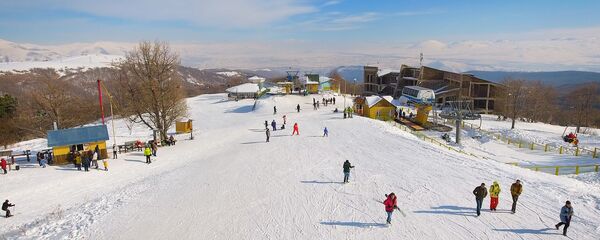 Sputnik Drone – Зимний Цахкадзор с высоты птичьего полета  - Sputnik Армения