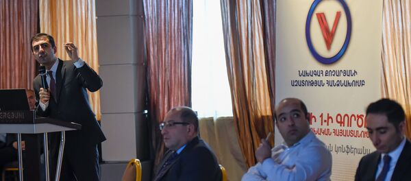 Арам Орбелян на информационной конференции на тему Дело 1 марта в постреволюционной Армении (29 февраля 2020). Еревaн - Sputnik Արմենիա