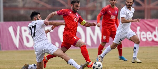 Футбольный матч Армянской премьер-лиги между командами Пюник - Гандзасар Капан (29 февраля 2020). Еревaн - Sputnik Армения