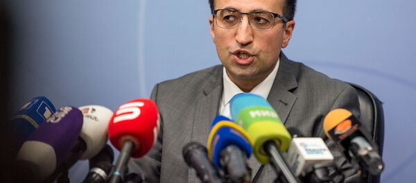Министр здравоохранения Арсен Торосян на пресс-конференции по теме коронавируса (1 марта 2020). Еревaн - Sputnik Արմենիա