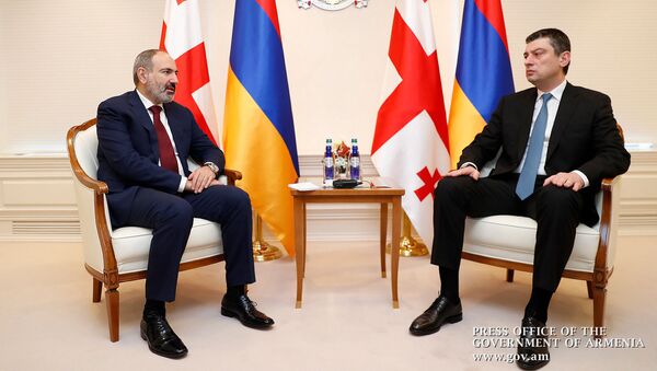 Встреча премьер-министров Армении и Грузии Никола Пашиняна и Георгия Гахария в рамках официального визита в Грузию (3 марта 2020). Тбилиси - Sputnik Արմենիա