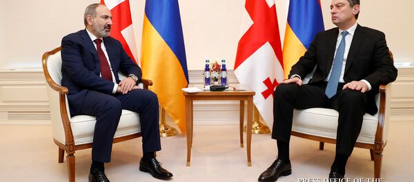 Встреча премьер-министров Армении и Грузии Никола Пашиняна и Георгия Гахария в рамках официального визита в Грузию (3 марта 2020). Тбилиси - Sputnik Արմենիա