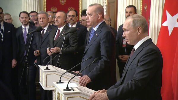 Прекращение огня и коридор безопасности: итоги переговоров Путина и Эрдогана - Sputnik Армения