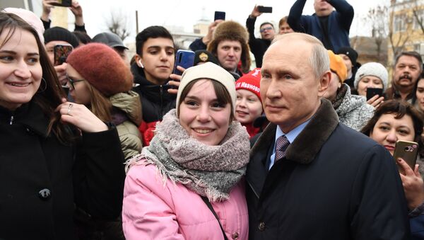 Президент России Владимир Путин во время рабочей поездки в Иваново - Sputnik Армения