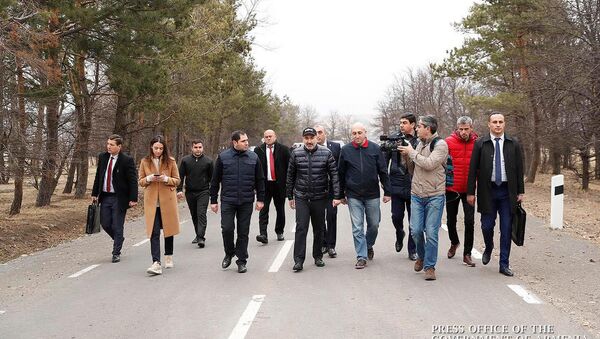 Премьер-министр Никол Пашинян посетил Лорийскую область (8 марта 2020). Гюлагарак - Sputnik Армения