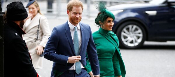 Британский принц Гарри и Меган, герцогиня Сассекская, прибывают на ежегодную службу Содружества в Вестминстерское аббатство (9 марта 2020). Лондон Британский принц Гарри и Меган, герцогиня Сассекская, прибывают на ежегодную службу Содружества в Вестминстерское аббатство (9 марта 2020). Лондон - Sputnik Армения