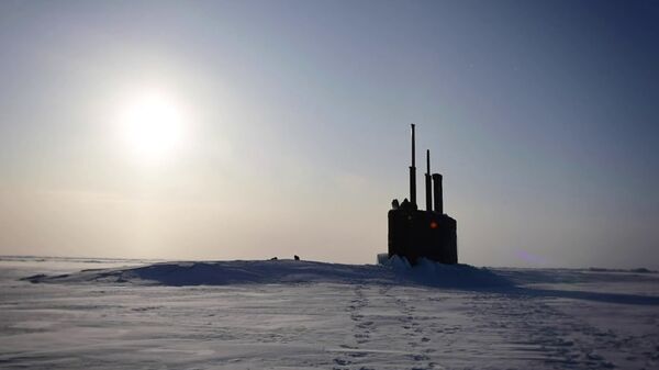 USS Toledo прибывает в ледовый лагерь Seadragon-Ice Exercise (ICEX) 2020 - Sputnik Армения