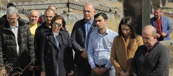 Похороны убитой 43-летней Марине Х. (11 марта 2020). Гюмри - Sputnik Армения