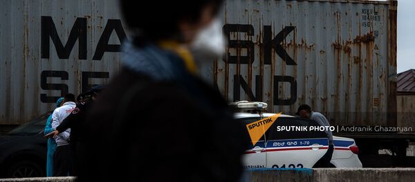 Контрольно-пропускной пункт при выезде из Эчмиадзина (17 марта 2020). Армавир - Sputnik Արմենիա