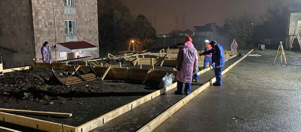 Строительство нового корпуса инфекционной больницы в Норке в Ереване - Sputnik Армения