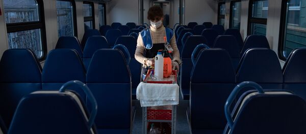 Поезд в ереванском депо ЮКЖД (21 марта 2020). Еревaн - Sputnik Արմենիա