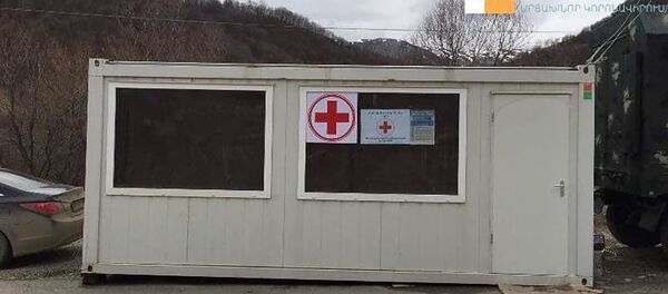 Медицинский пункт на границе Армении и Карабаха Медицинский пункт на границе Армении и Карабаха - Sputnik Արմենիա