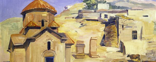 Репродукция картины Церковь Кармравор Репродукция картины Церковь Кармравор - Sputnik Արմենիա