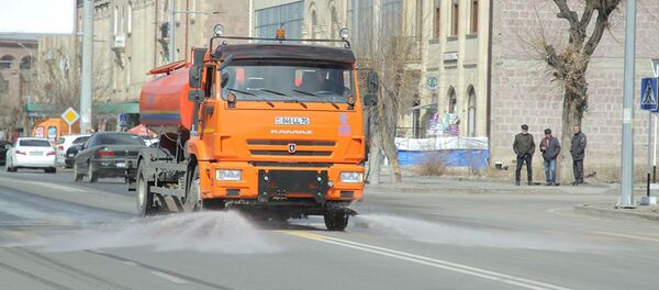 Дезинфекционные работы в Шираке - Sputnik Արմենիա