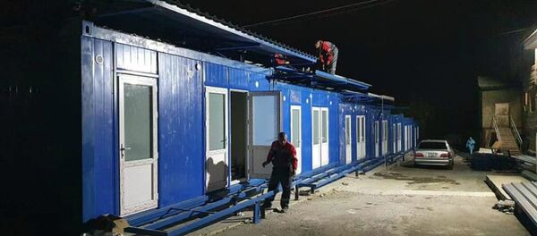 Новые модули для больных коронавирусом при Норкской инфекционной больнице (29 марта 2020). Еревaн - Sputnik Армения
