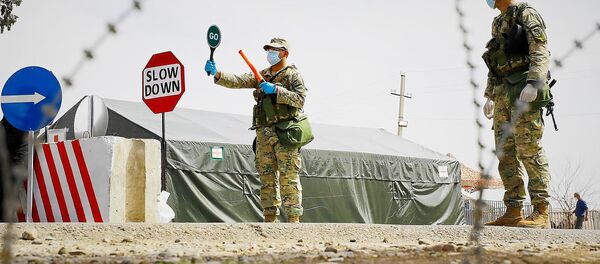 На въездах в крупные города Грузии установлены блокпосты (31 марта 2020). - Sputnik Արմենիա