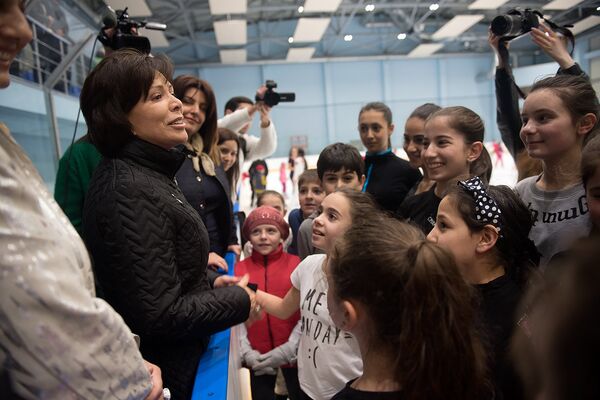 Ирина Роднина посетила Ледовый дворец в Ереване, названный в ее честь Ирина Роднина посетила Ледовый дворец в Ереване, названный в ее честь - Sputnik Արմենիա