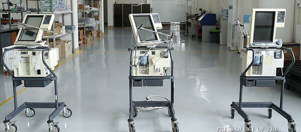 Аппараты искусственной вентиляции легких в Инженерном городе (3 апреля 2020). Еревaн Аппараты искусственной вентиляции легких в Инженерном городе (3 апреля 2020). Еревaн - Sputnik Արմենիա