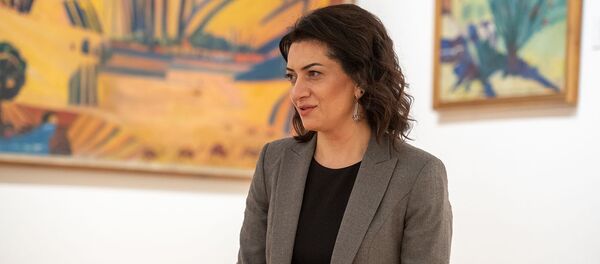 Анна Акопян во время интервью в рамках проекта Леди Sputnik - Sputnik Արմենիա