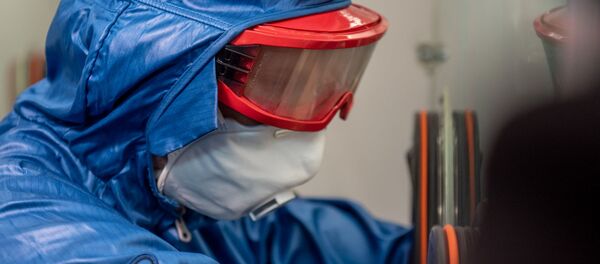 Презентация российской мобильной лаборатории по диагностике коронавируса (9 апреля 2020). Еревaн - Sputnik Արմենիա