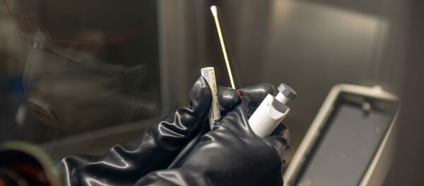 Презентация российской мобильной лаборатории по диагностике коронавируса (9 апреля 2020). Еревaн - Sputnik Армения