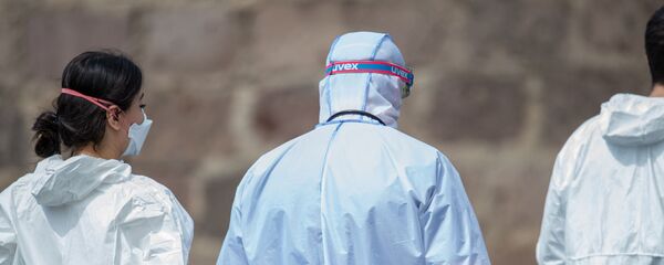 Медицинский персонал инфекционной больницы Норк - Sputnik Армения