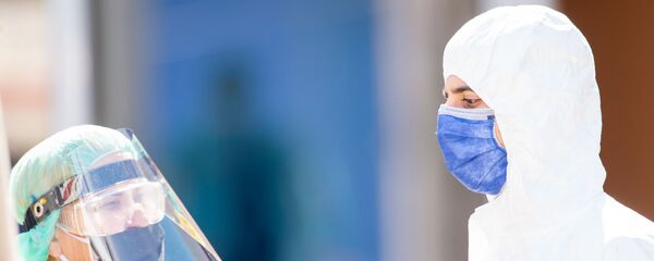 Медицинский персонал инфекционной больницы Норк Медицинский персонал инфекционной больницы Норк - Sputnik Армения