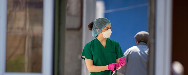 Медицинский персонал инфекционной больницы Норк - Sputnik Արմենիա