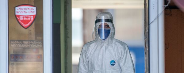 Медицинский персонал инфекционной больницы Норк - Sputnik Արմենիա