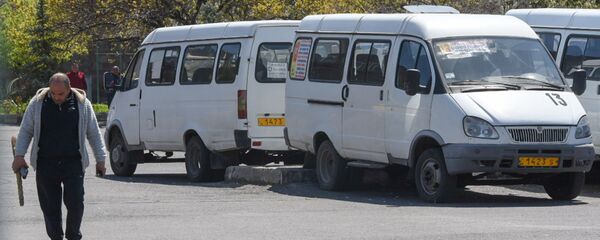 Акция протеста водителей общественного транспорта (14 апреля 2020). Еревaн - Sputnik Արմենիա