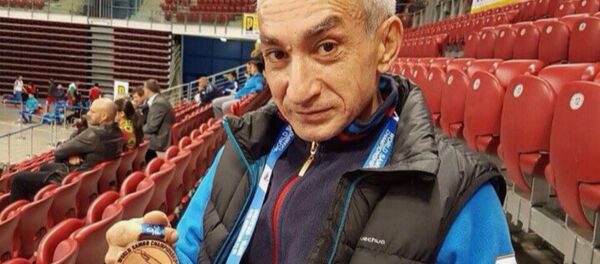 Трехкратный чемпион мира и двукратный обладатель кубка по самбо Гурген Тутхалян Трехкратный чемпион мира и двукратный обладатель кубка по самбо Гурген Тутхалян - Sputnik Армения