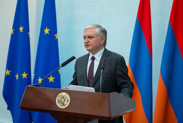 Глава МИД Армении Эдвард Налбандян Глава МИД Армении Эдвард Налбандян - Sputnik Արմենիա