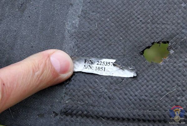 Карабах обнародовал снимки обломков сбитого азербайджанского дрона - Sputnik Армения