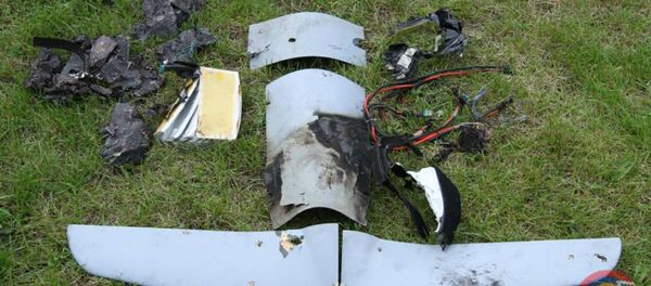 Фотографии обломков беспилотника, сбитого подразделениями ПВО Армии обороны  - Sputnik Արմենիա