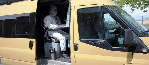 Специалисты МО РФ мобильной лаборатории по диагностике коронавируса провели тесты в воинских частях Армении - Sputnik Армения