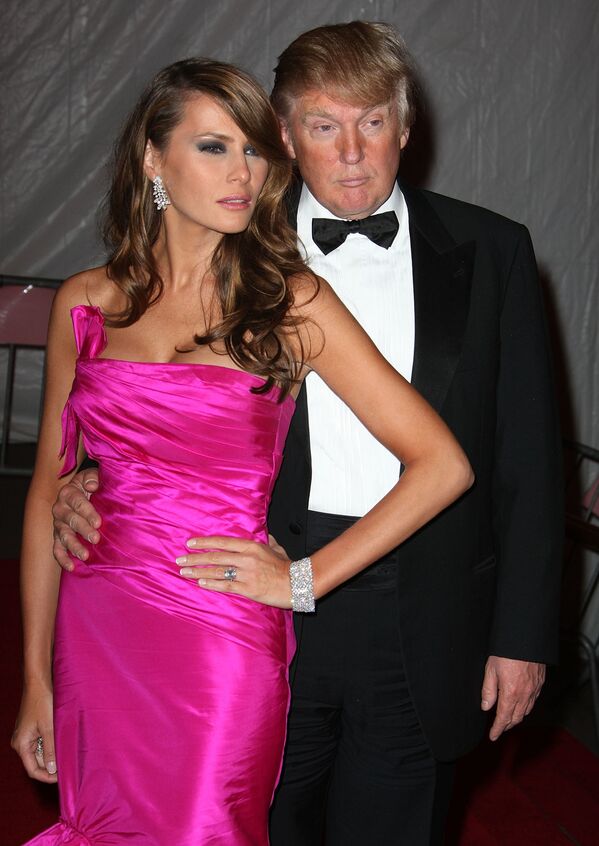 Дональд Трамп с супругой Меланией после Met Gala в Нью-Йорке  - Sputnik Армения