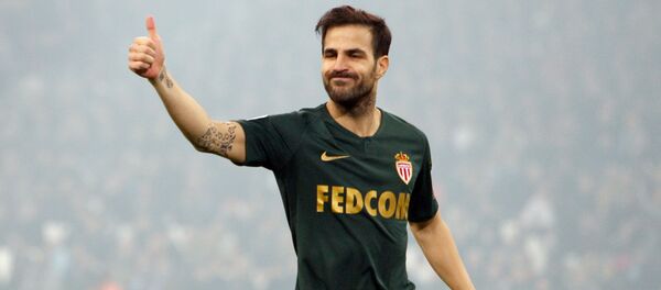 Полузащитник Монако Сеск Фабрегас во время футбольного матча Первой Лиги против ФК Марсель (13 января 2019). Марсель - Sputnik Армения