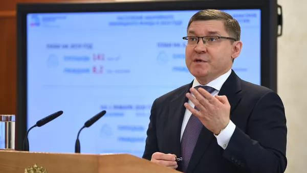 Министр строительства и жилищно-коммунального хозяйства РФ Владимир Якушев на встрече с членами Совета Федерации РФ (25 февраля 2020). Москвa - Sputnik Армения