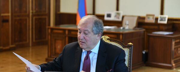 Президент Армении Армен Саркисян (30 апреля 2020). Еревaн - Sputnik Արմենիա