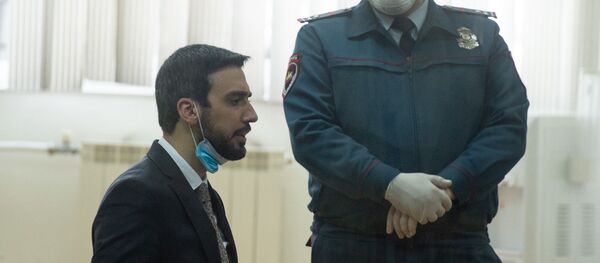Адвокат Арам Вардеванян на судебном заседании по делу 1 марта (8 мая 2020). Еревaн - Sputnik Армения