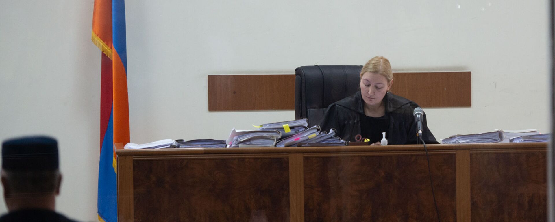 Судья Анна Данибекян на судебном заседании по делу 1 марта (13 мая 2020). Еревaн - Sputnik Армения, 1920, 12.10.2021