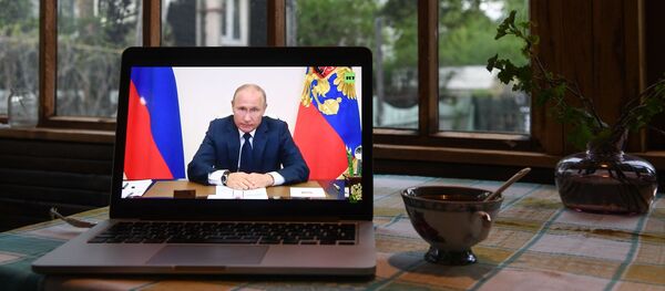 Трансляция обращения президента России В. Путина Трансляция обращения президента России В. Путина - Sputnik Արմենիա