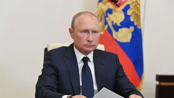 Президент РФ В. Путин провел совещание о ситуации с пандемией коронавируса - Sputnik Արմենիա