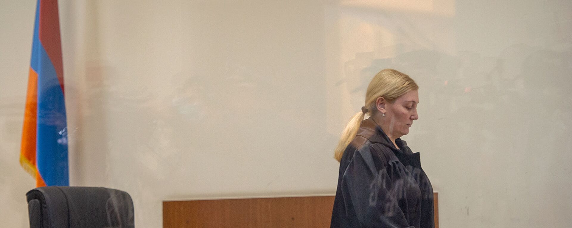 Судья Анна Данибекян на судебном заседании по делу 1 марта (13 мая 2020). Еревaн - Sputnik Արմենիա, 1920, 13.04.2021