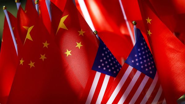 Флаги США и Китая, архивное фото - Sputnik Армения