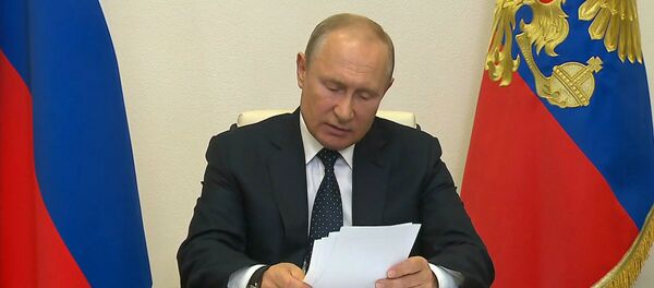 Путин назвал условие для единой формулы цены на газ в ЕАЭС во время видеоконференции (19 мая 2020).  - Sputnik Армения