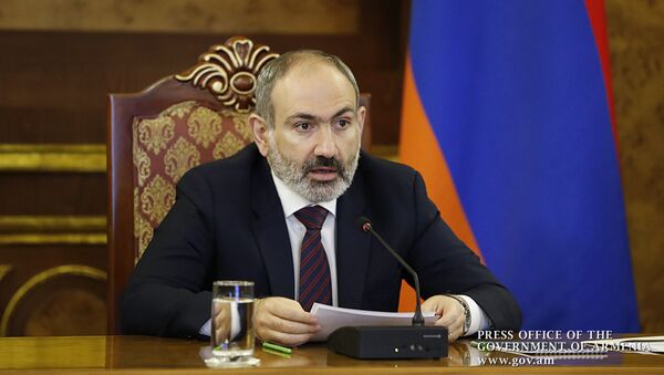 Премьер-министр Никол Пашинян принял участие в очередном заседании Высшего Евразийского экономического совета, которое прошло в формате видеоконференции (19 мая 2020). Еревaн - Sputnik Армения