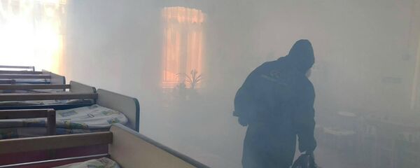 В детских садах Еревана проводят дезинфекцию (19 мая 2020). Еревaн - Sputnik Արմենիա