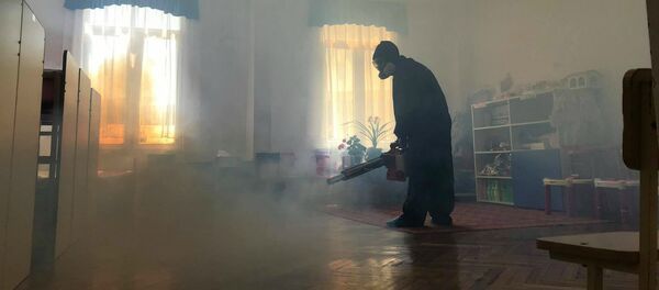 В детских садах Еревана проводят дезинфекцию (19 мая 2020). Еревaн - Sputnik Армения