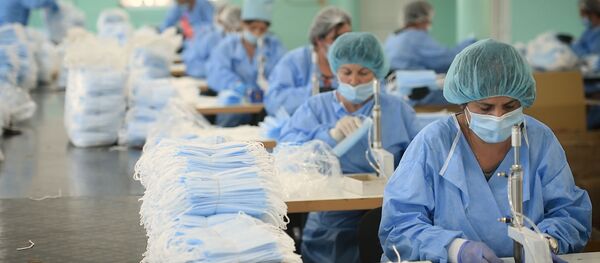 Как работает самое большое предприятие по производству медицинских масок в Армении Как работает самое большое предприятие по производству медицинских масок в Армении - Sputnik Армения